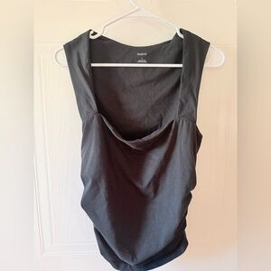 Maeve rouched square neck top